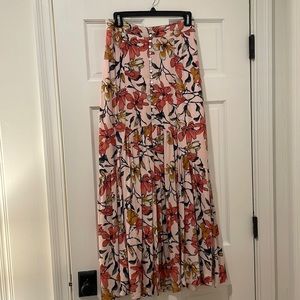 Free People “Smooth Sailing” Floral Maxi Skirt, size 6